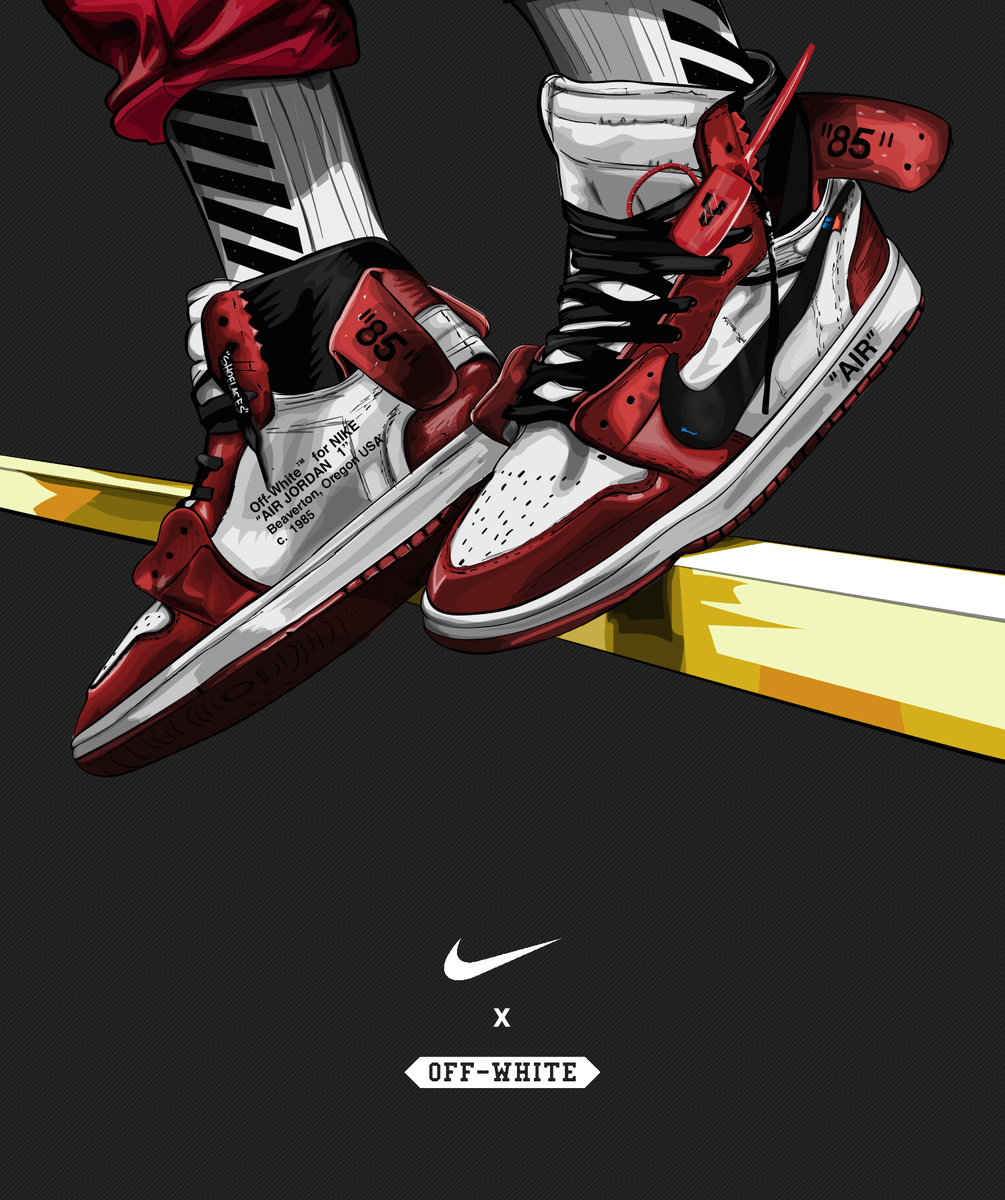 Air Jordan 1 Off White Wallpapers Wallpaper Cave