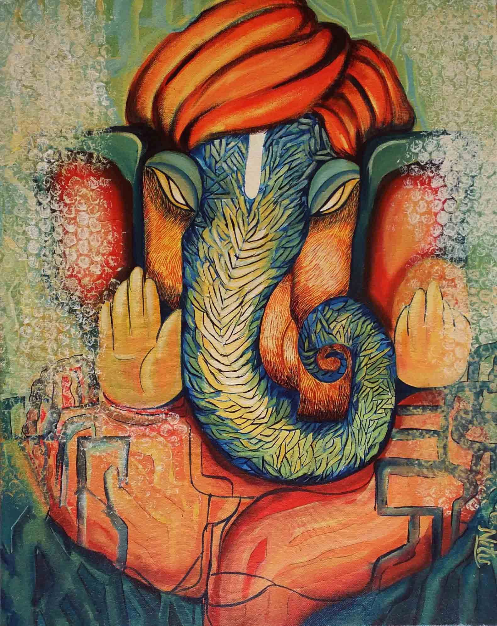 Modern Art Ganesha Wallpapers Wallpaper Cave