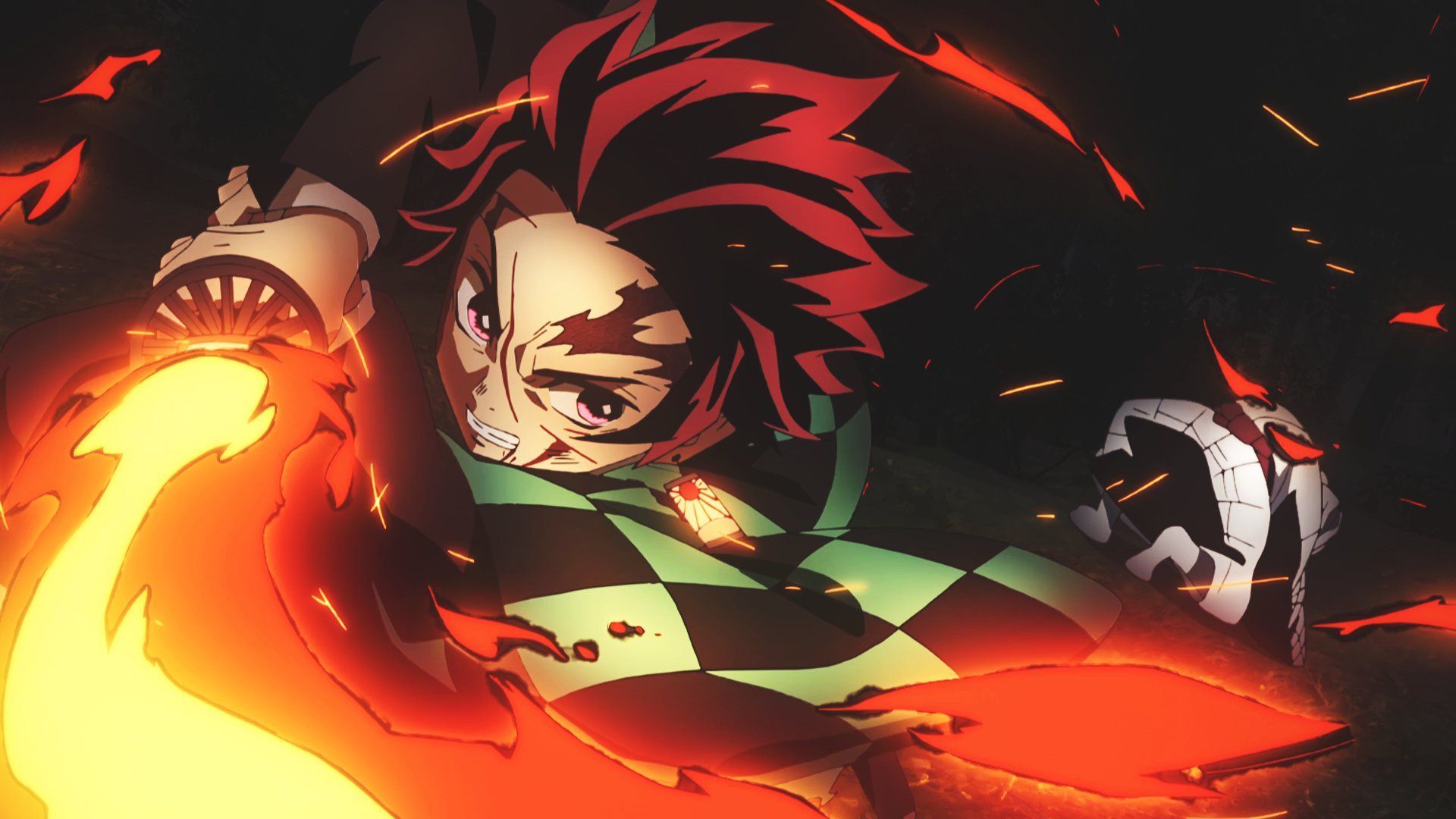 Tanjiro Vs Rui Wallpapers Wallpaper Cave