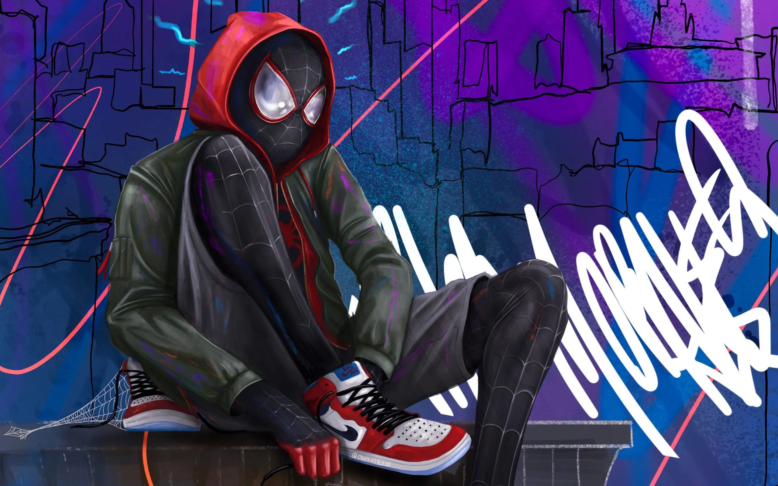Nike Miles Morales Wallpapers Wallpaper Cave