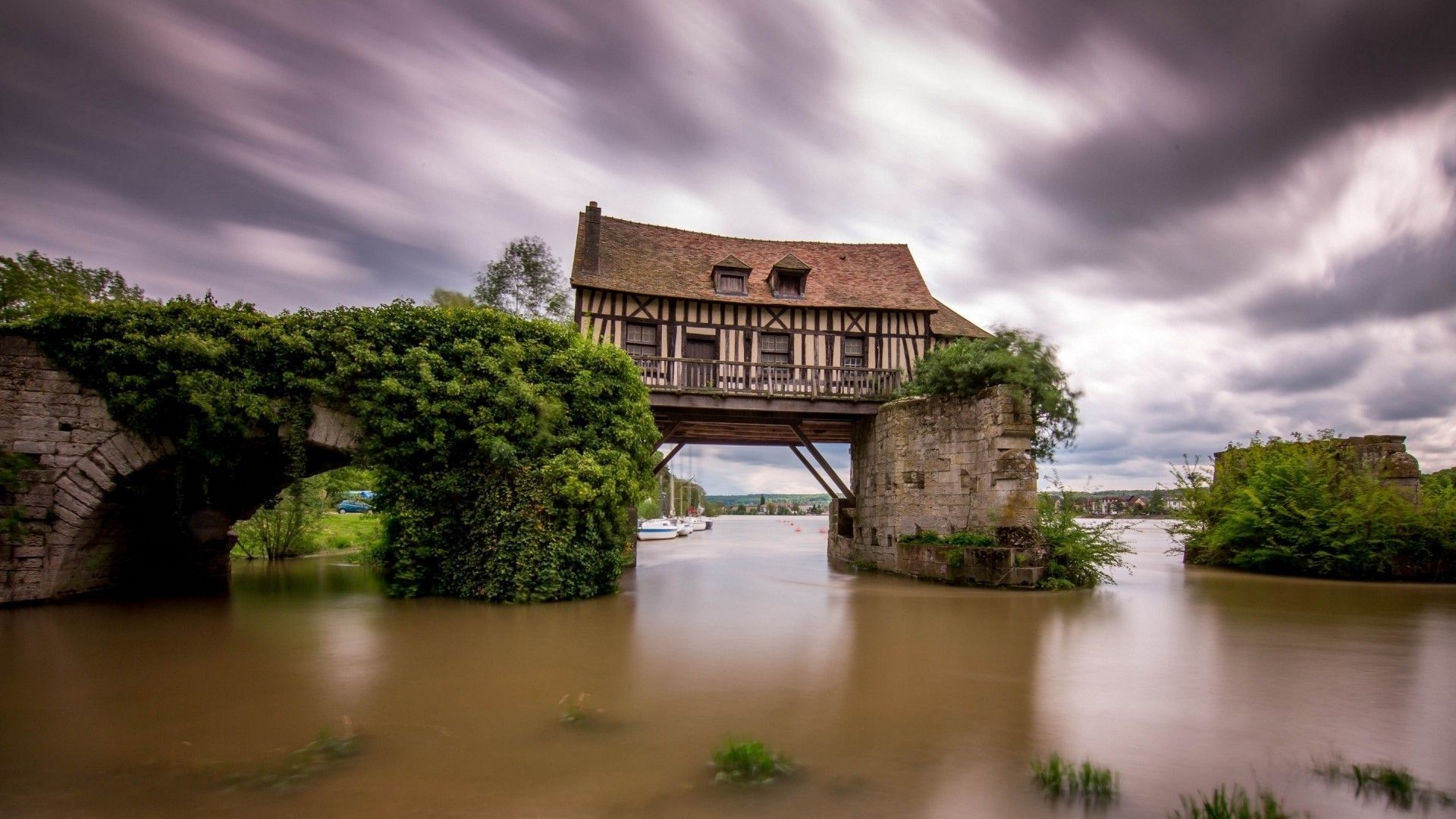 House By The River Wallpapers Wallpaper Cave