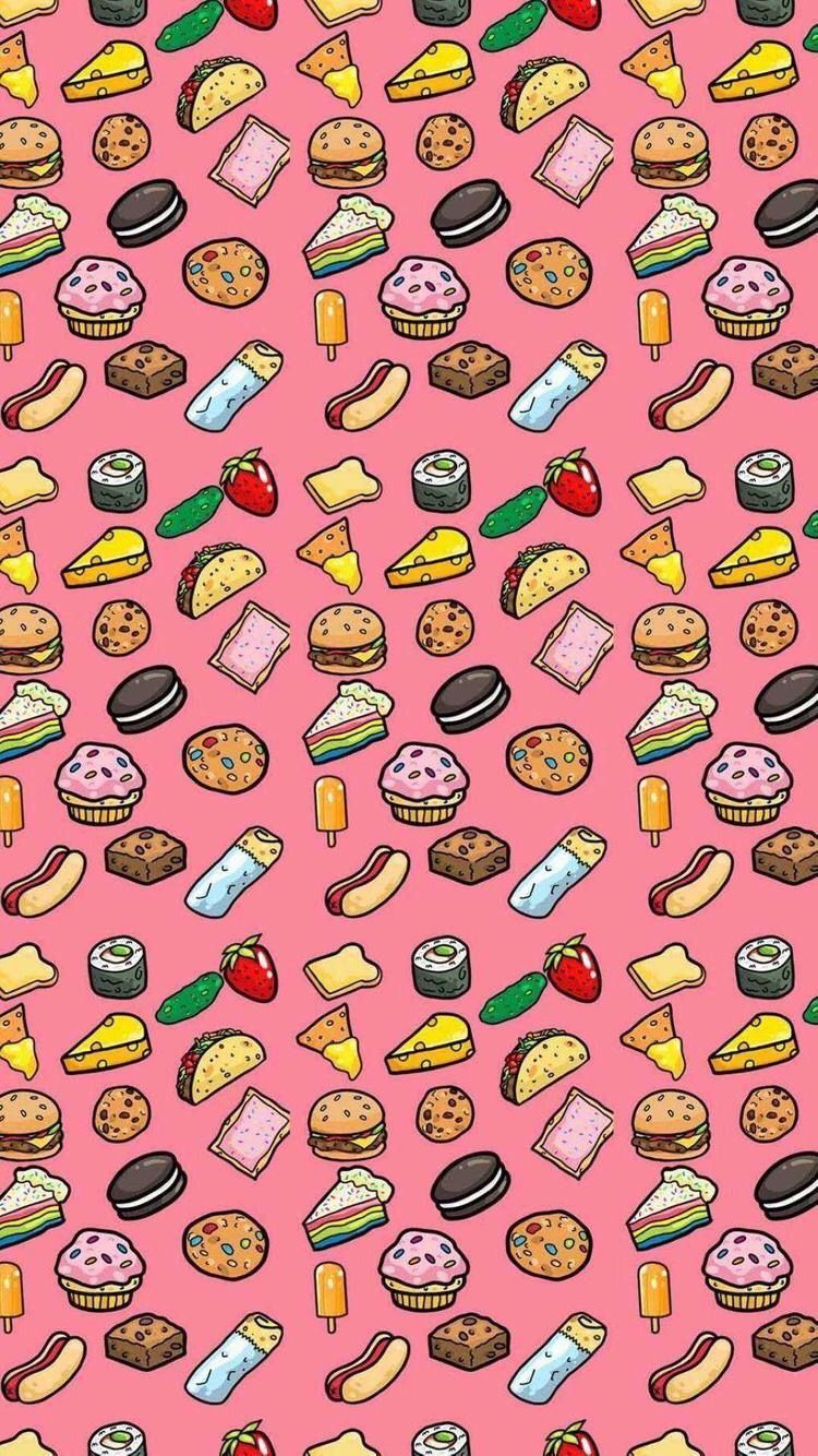 Food Pattern Wallpapers Wallpaper Cave