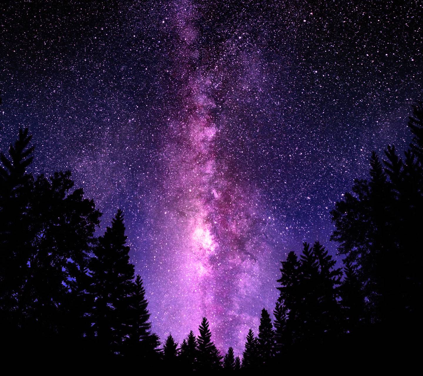 Purple Aesthetic Night Sky Wallpapers Wallpaper Cave