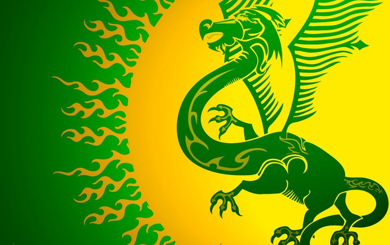 Yellow Dragon Wallpapers Wallpaper Cave