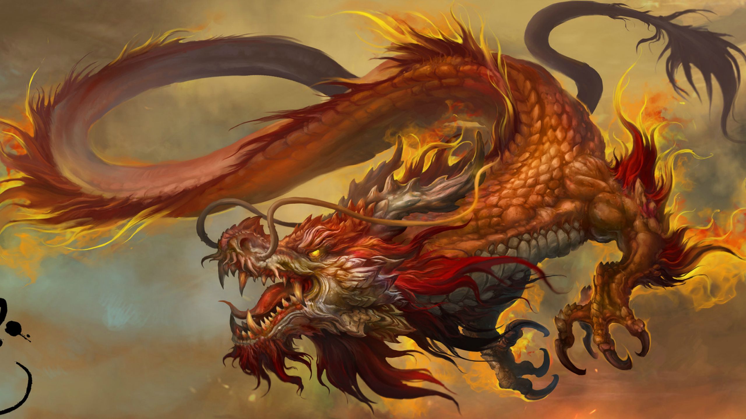 Yellow Dragon Wallpapers Wallpaper Cave