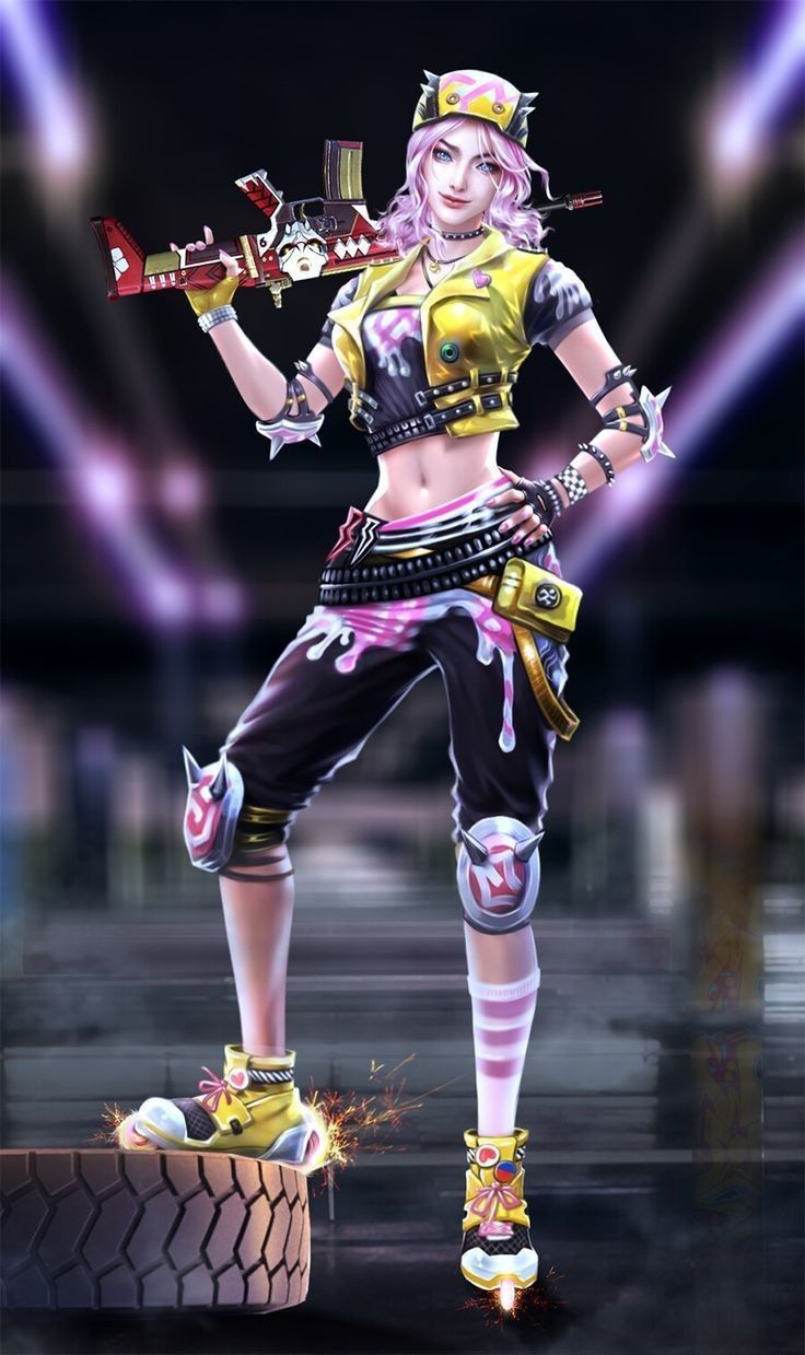 Free Fire Female Character Wallpapers Wallpaper Cave