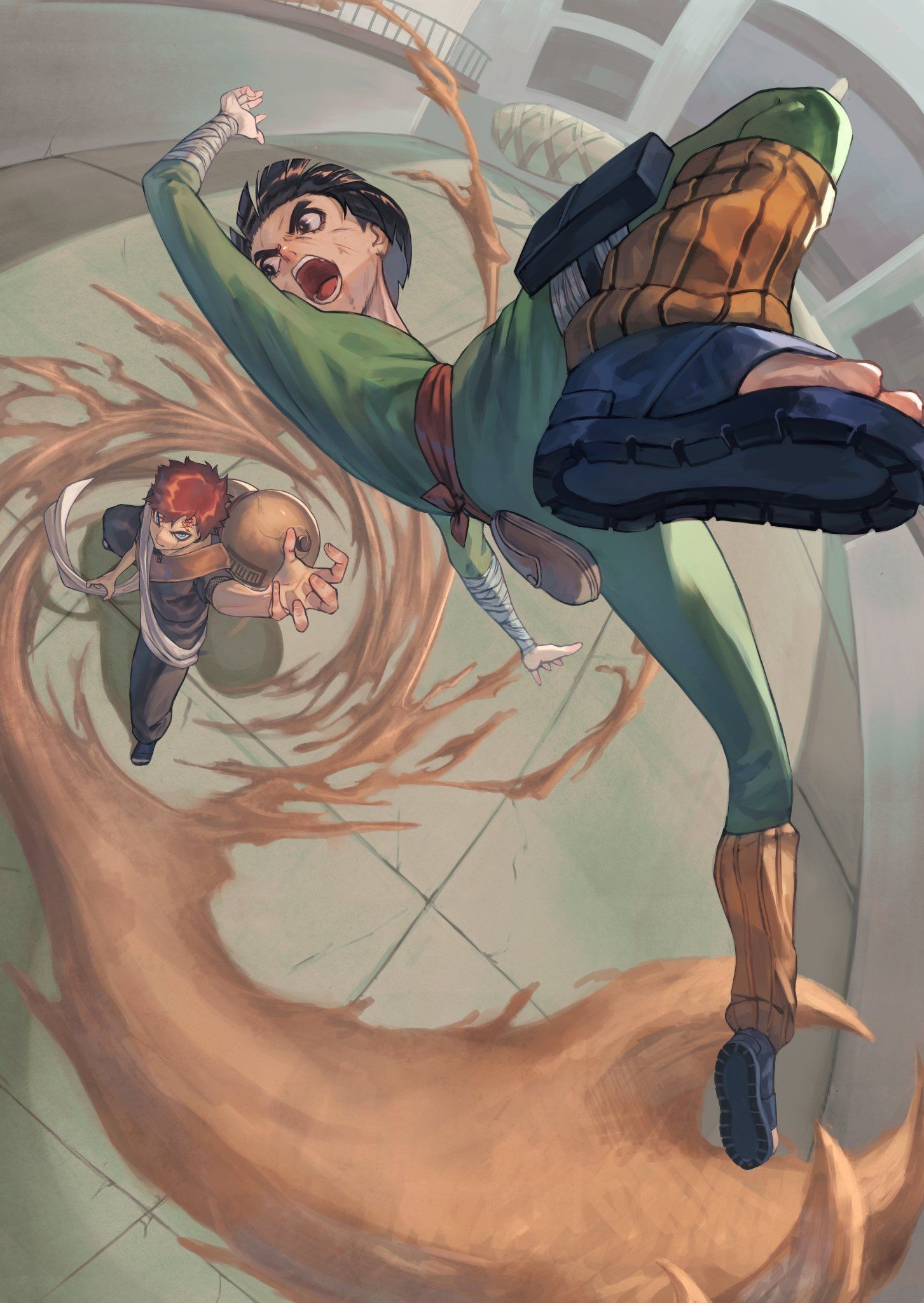 Rock Lee Vs Gaara Wallpapers Wallpaper Cave