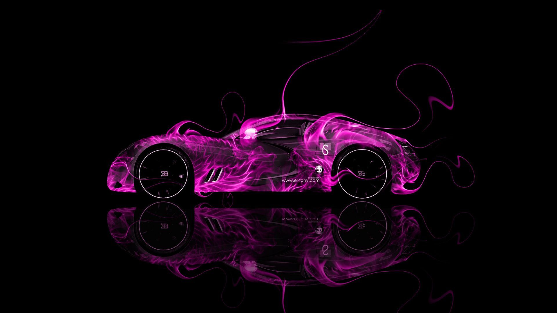 Neon Bugatti Wallpapers Wallpaper Cave