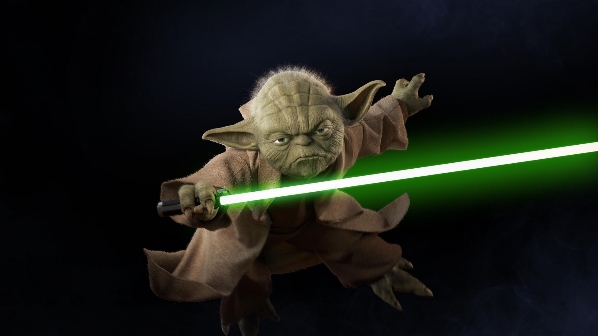 Yoda Lightsaber Desktop Wallpapers Wallpaper Cave