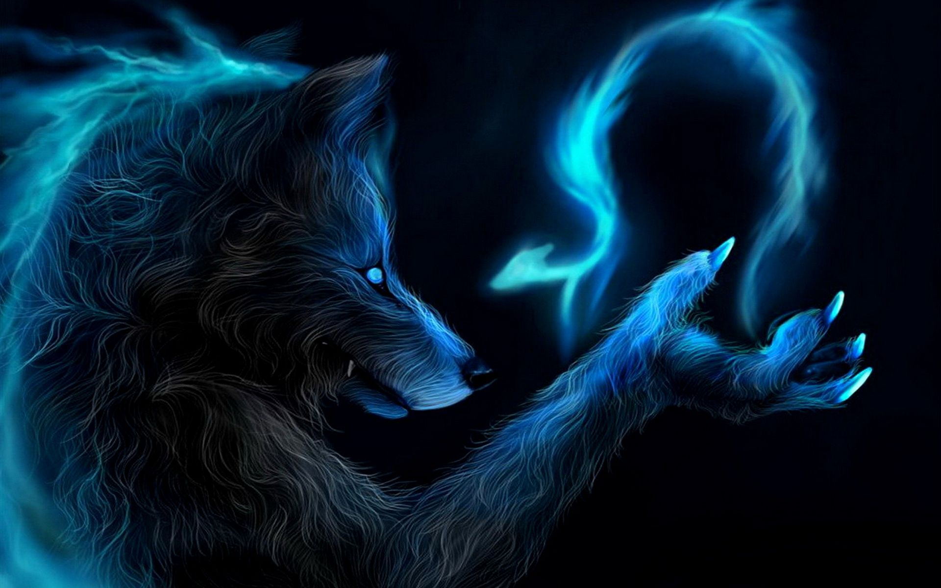 Blue Wolves Wallpapers Wallpaper Cave