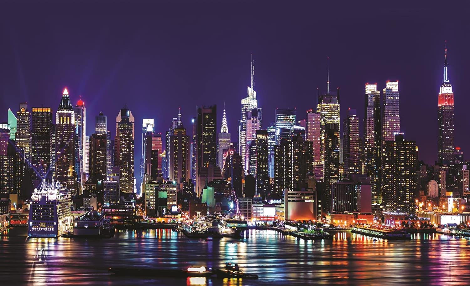 New York Night Skyline Wallpapers Wallpaper Cave