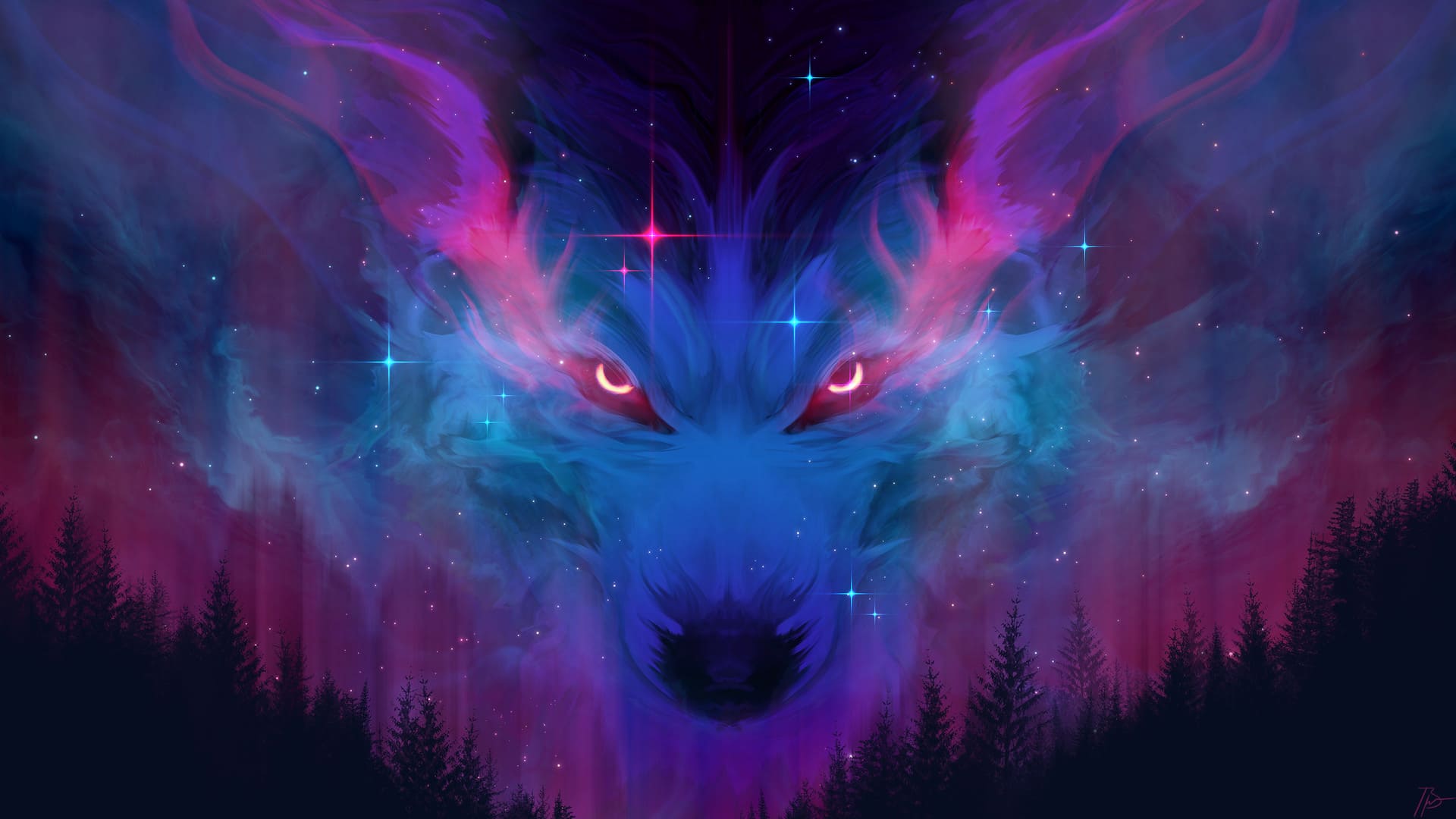 Pink Wolf Wallpapers Wallpaper Cave