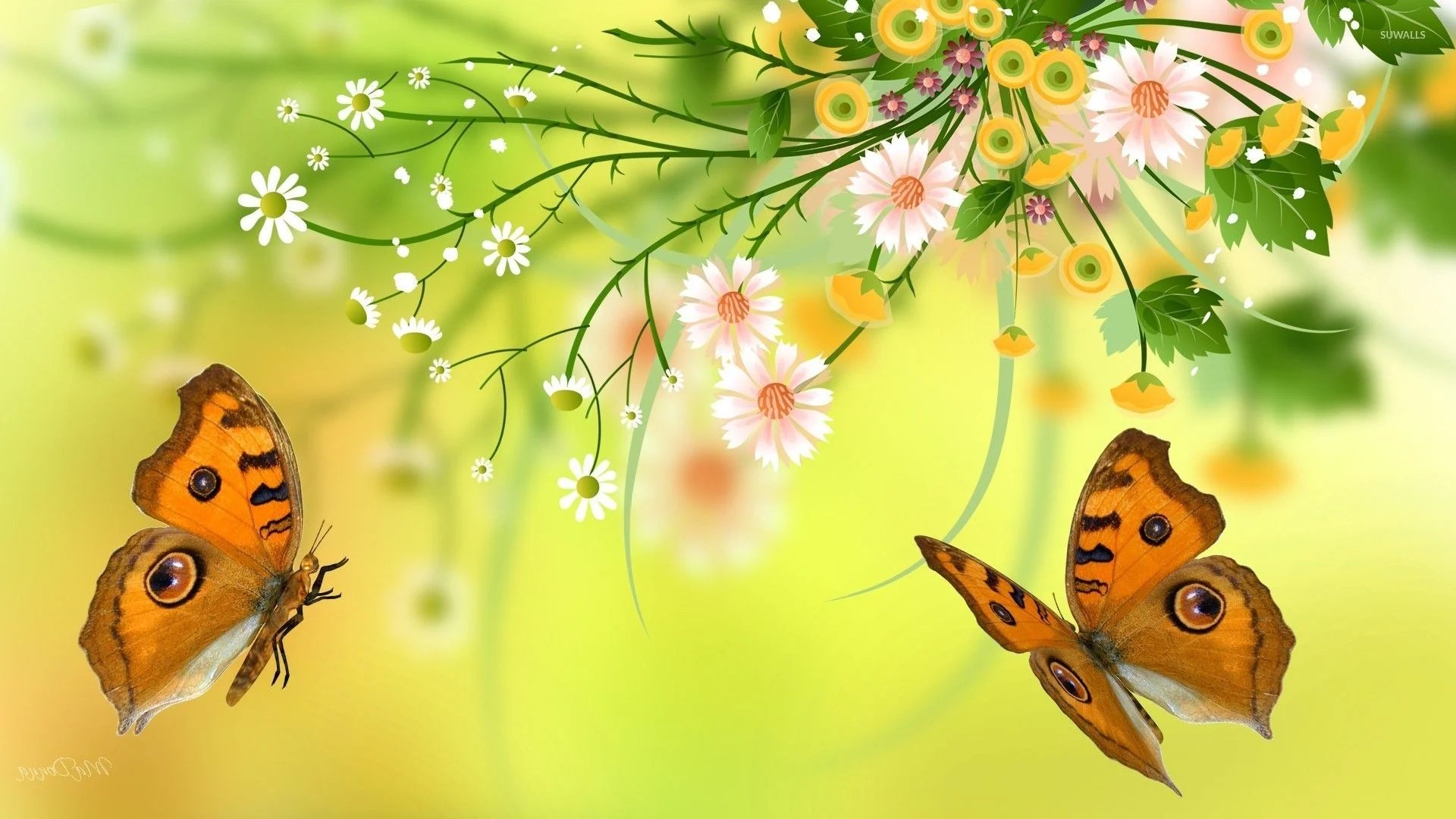 Ombre Butterflies Wallpapers Wallpaper Cave
