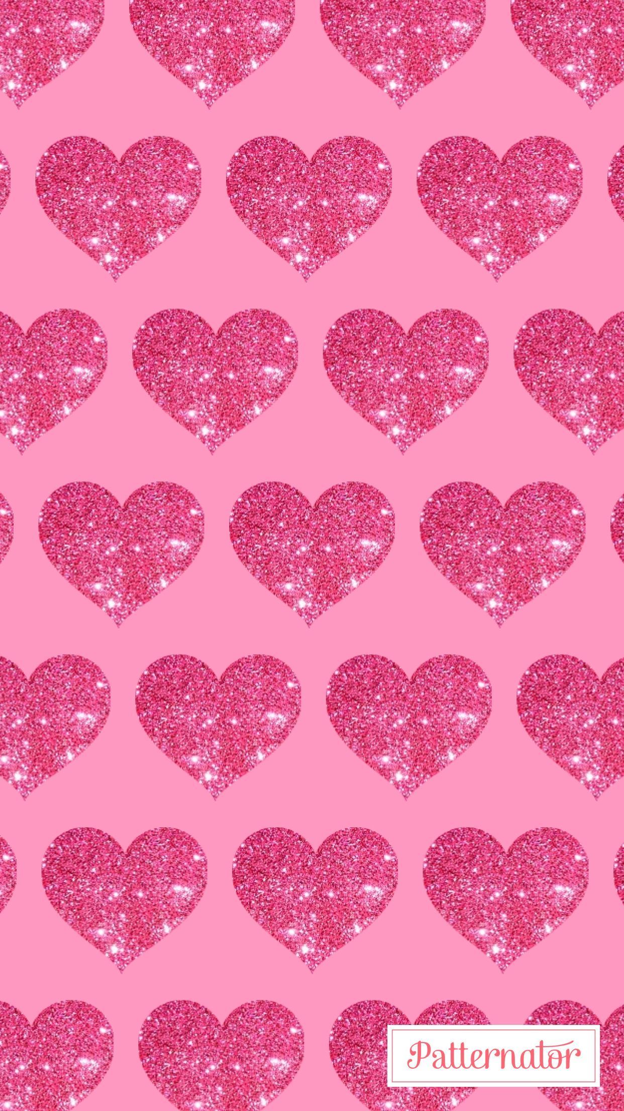 Glitter Hearts Wallpapers Wallpaper Cave