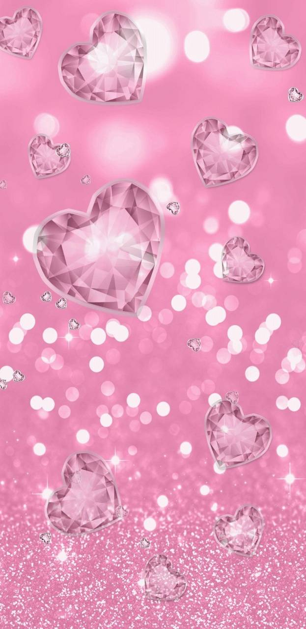 Glitter Hearts Wallpapers Wallpaper Cave