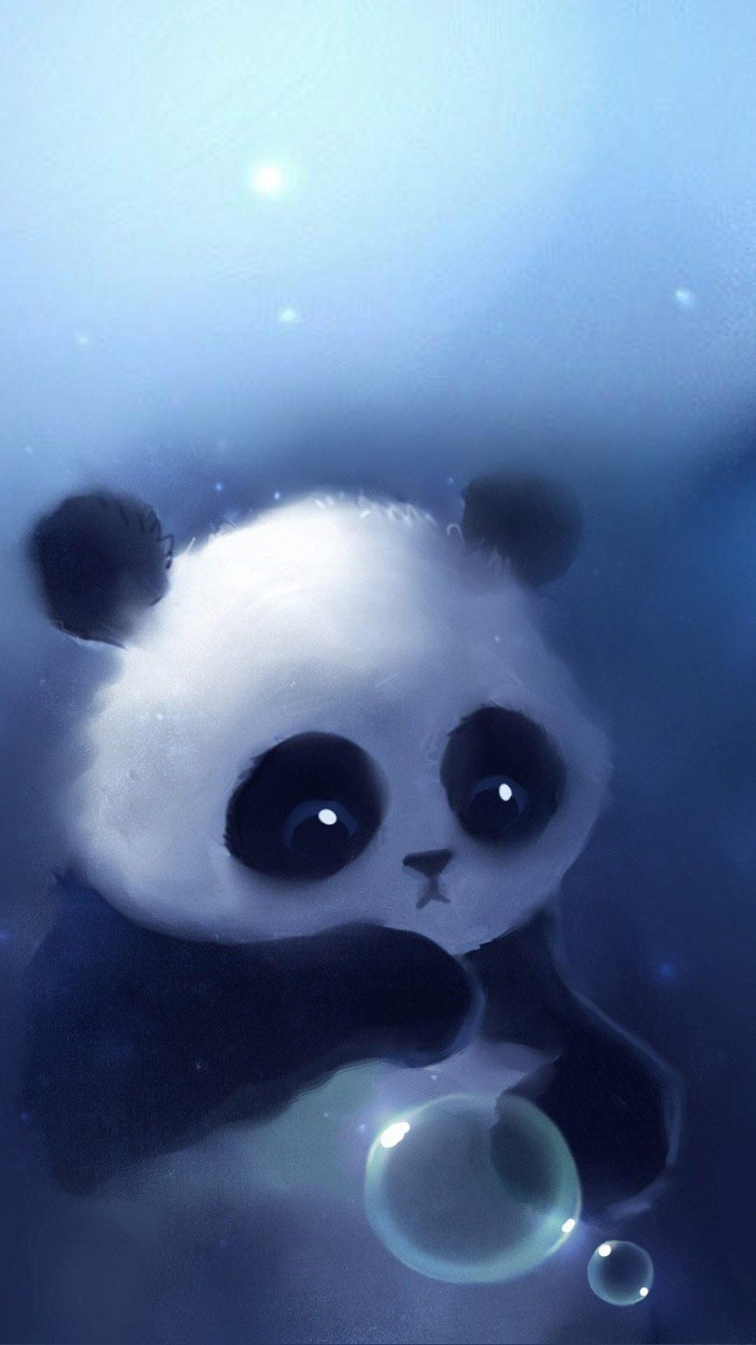 Baby Blue Panda Wallpapers Wallpaper Cave