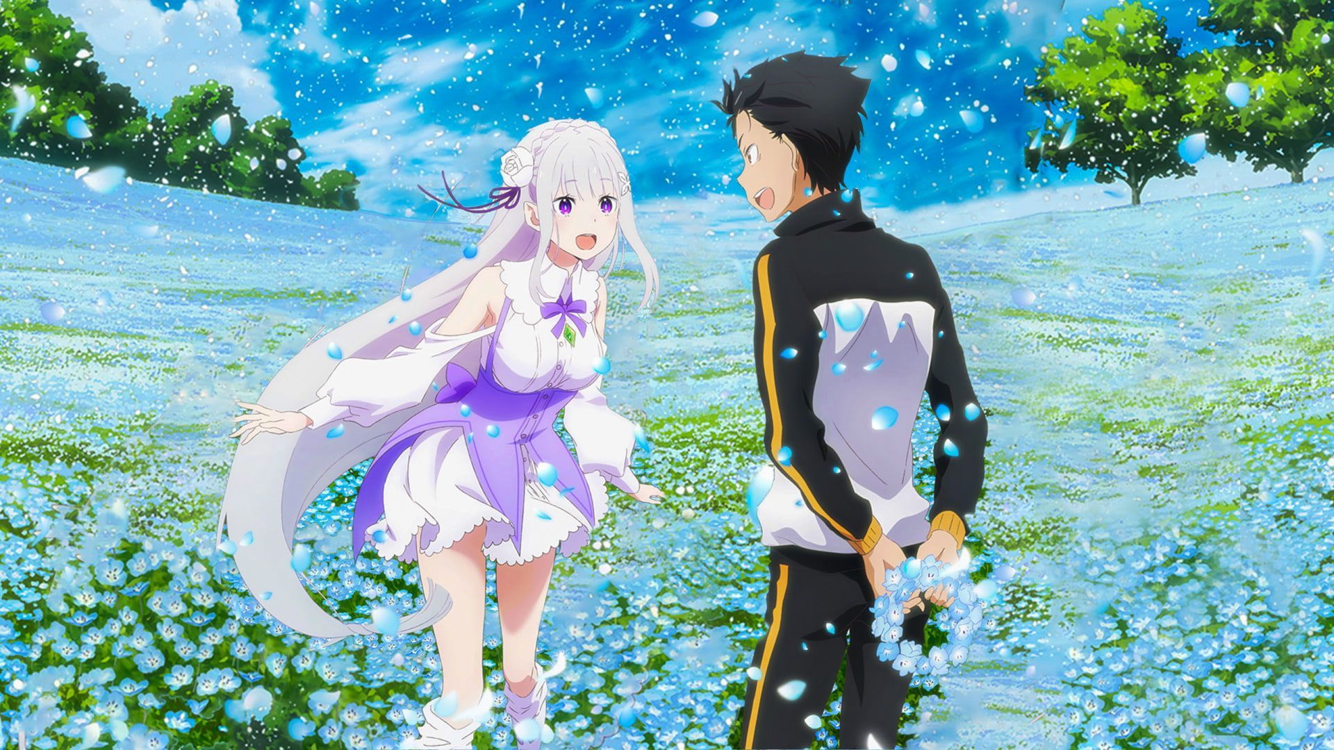 Subaru And Emilia Wallpapers Wallpaper Cave