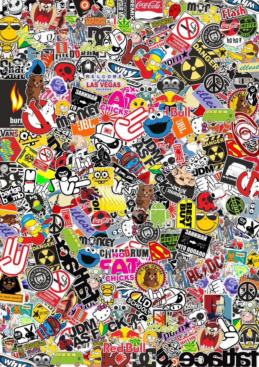 Skate Stickers Wallpapers Wallpaper Cave