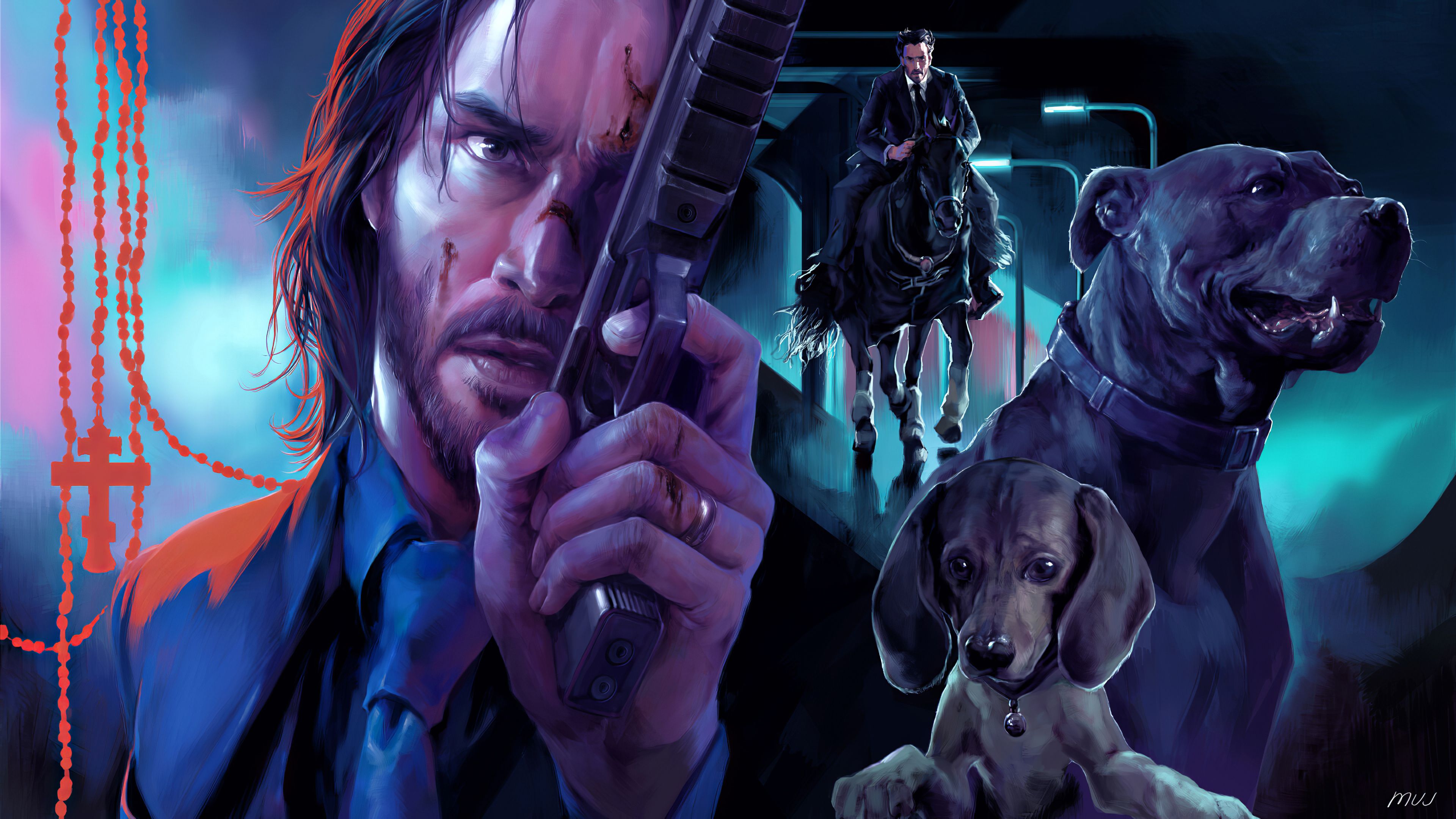 John Wick And Dog Wallpapers Wallpaper Cave