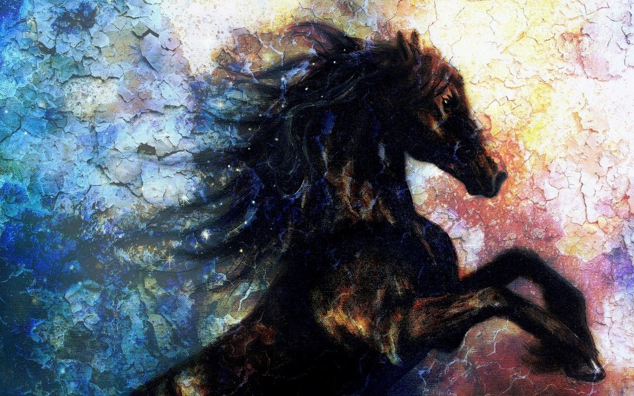 Horse Art Wallpapers Wallpaper Cave