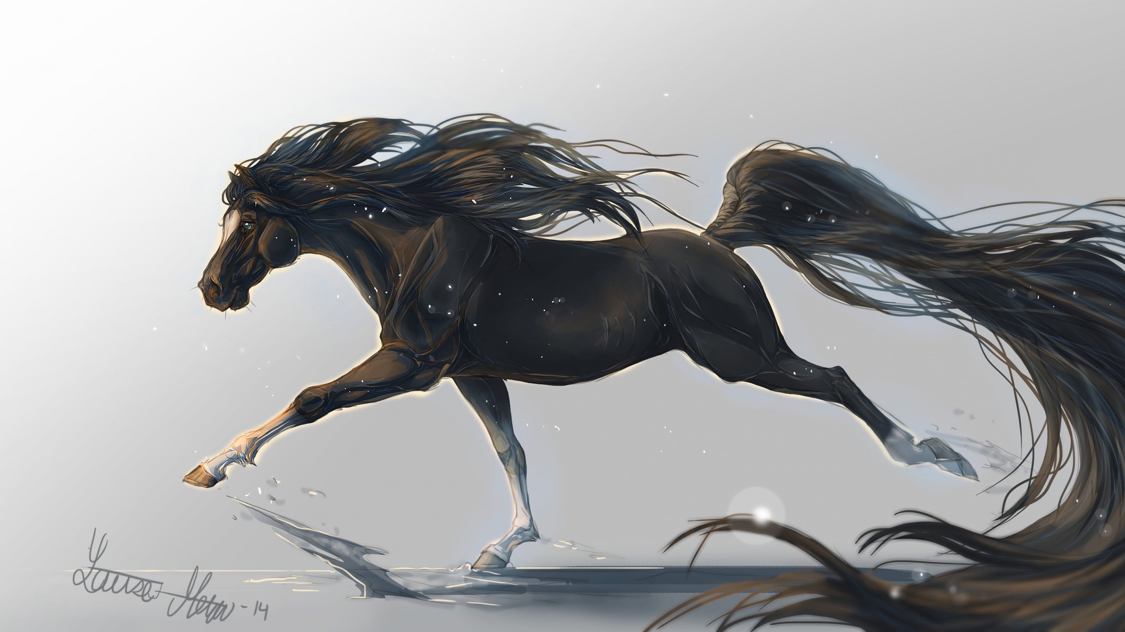 Horse Art Wallpapers Wallpaper Cave