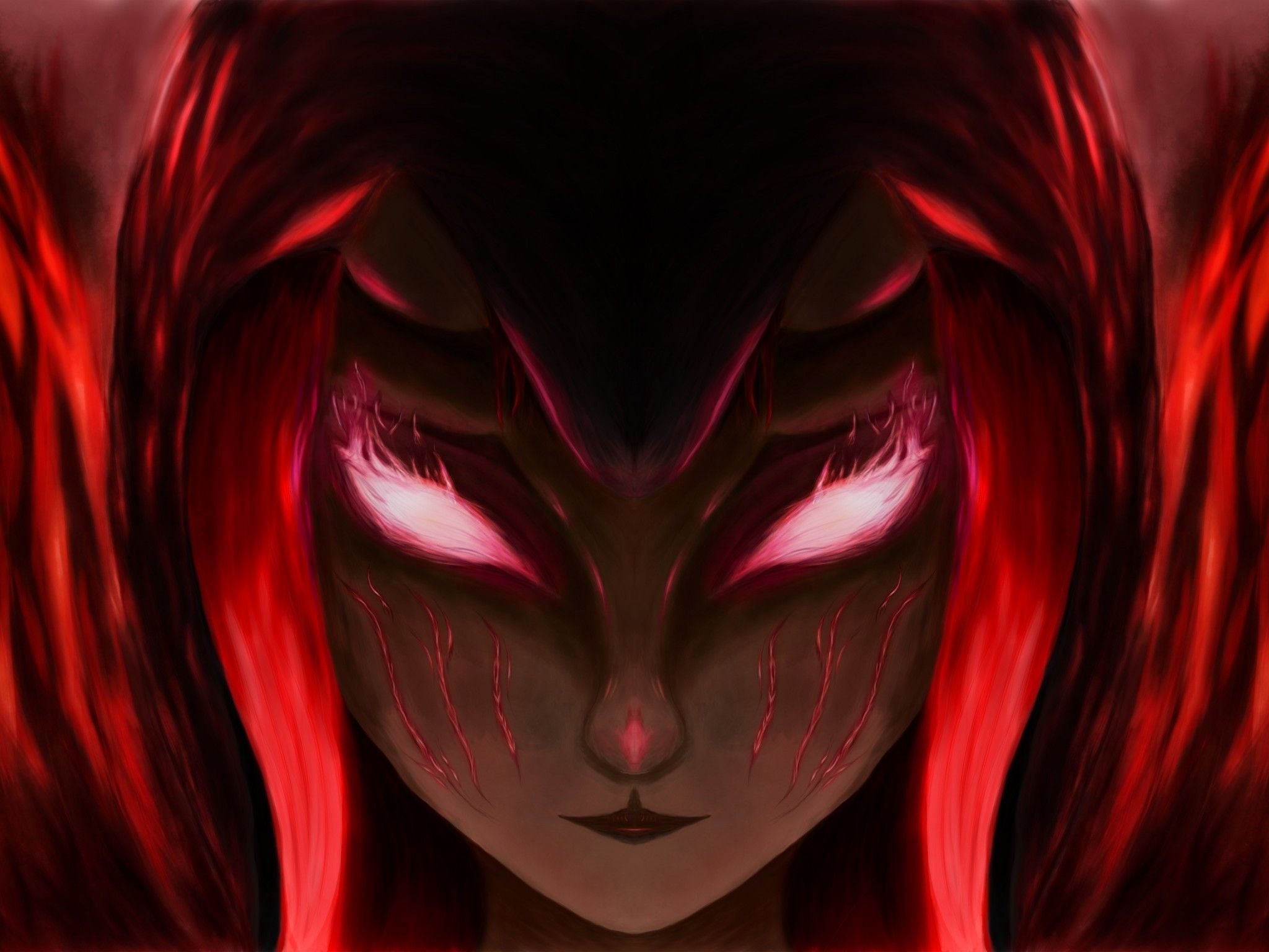 Red Devil Girl Wallpapers Wallpaper Cave