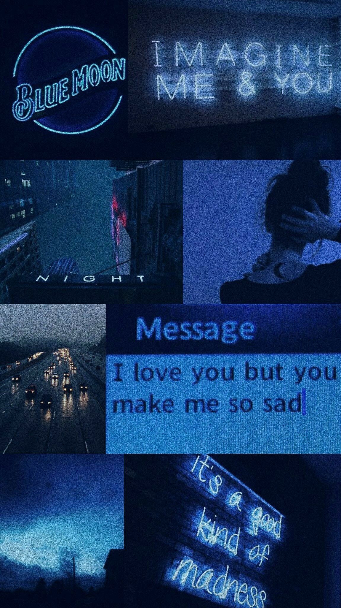 Blue Sad Aesthetic Wallpapers Wallpaper Cave