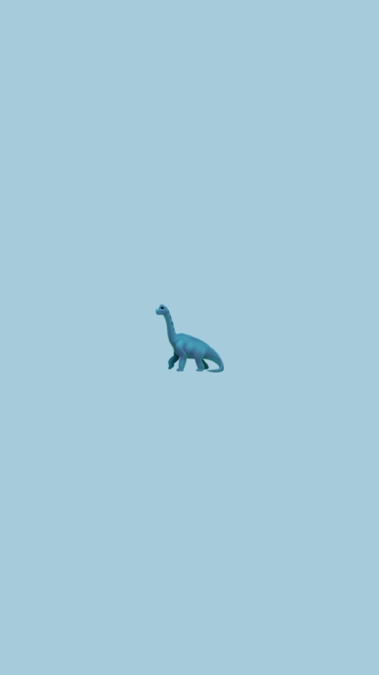 Aesthetic Blue Dinosaur Wallpapers Wallpaper Cave