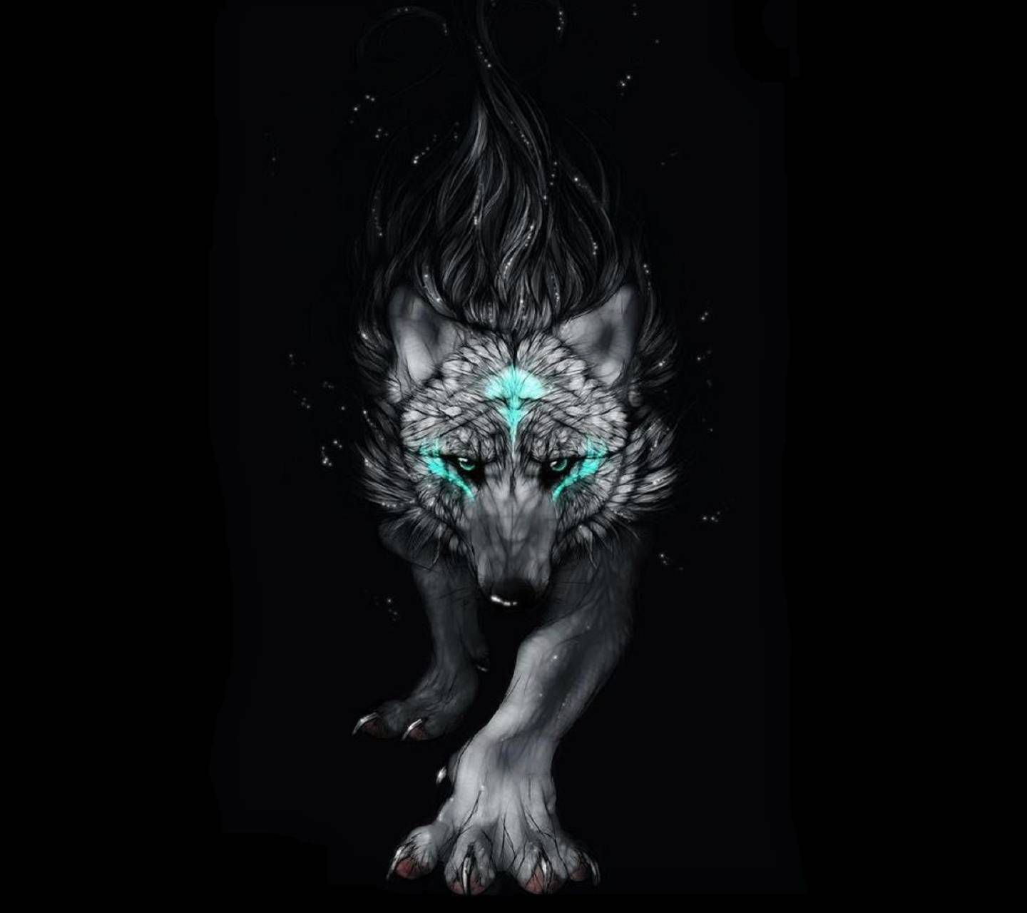 Black And Blue Wolf Wallpapers Wallpaper Cave