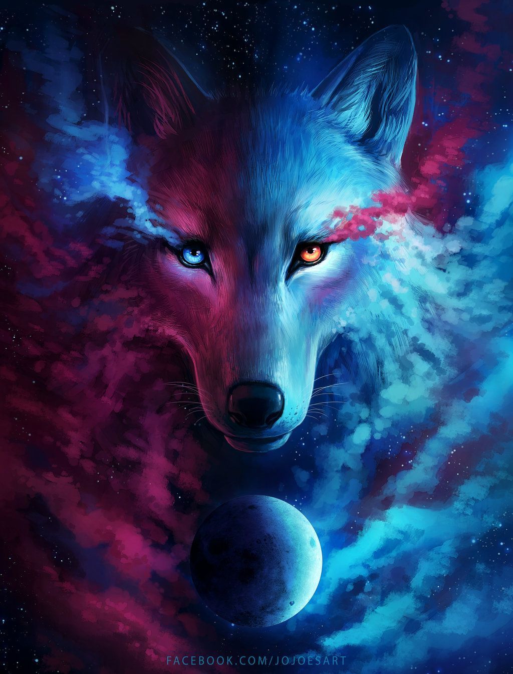 Black And Blue Wolf Wallpapers Wallpaper Cave