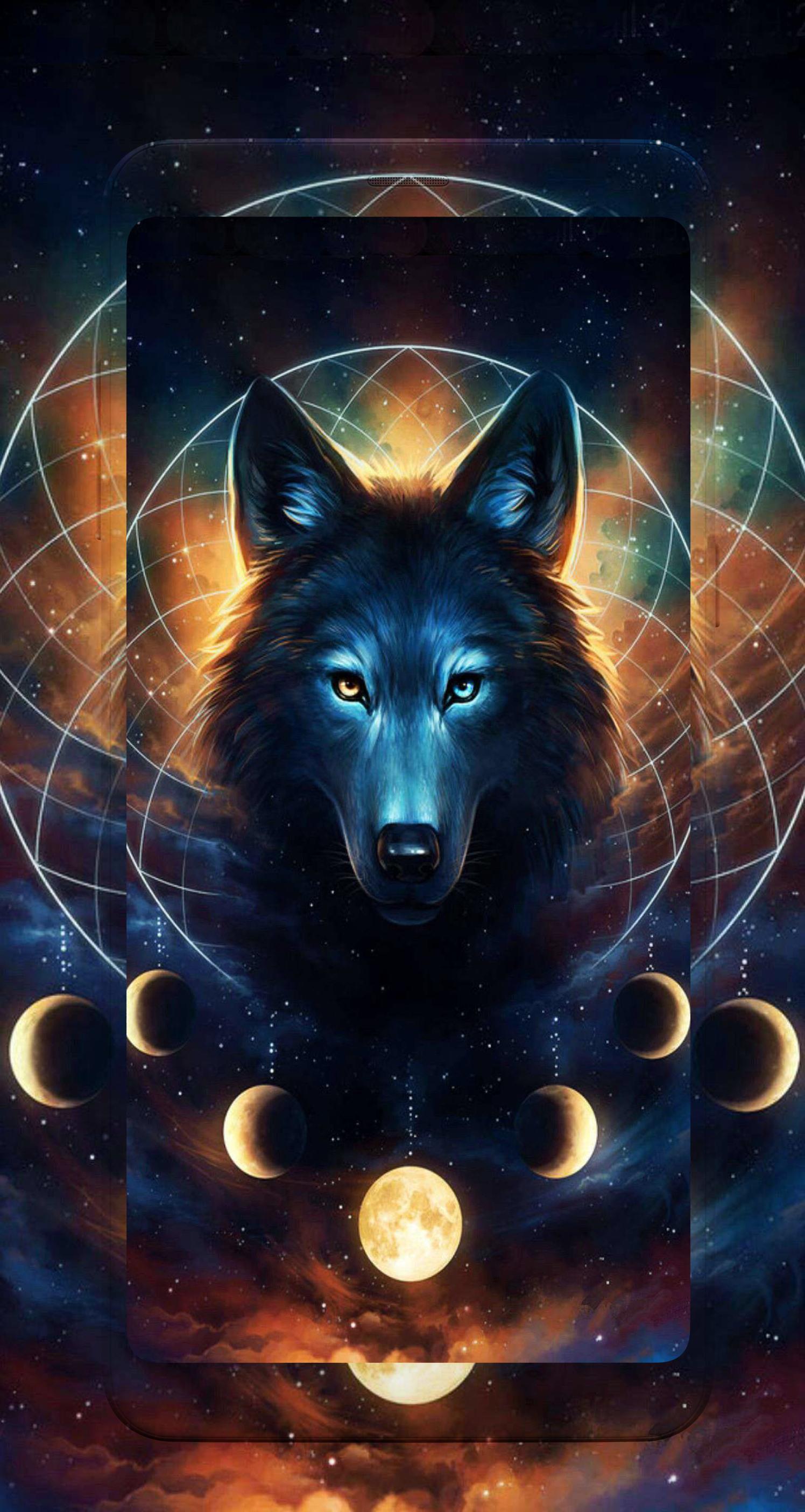 Black And Blue Wolf Wallpapers Wallpaper Cave