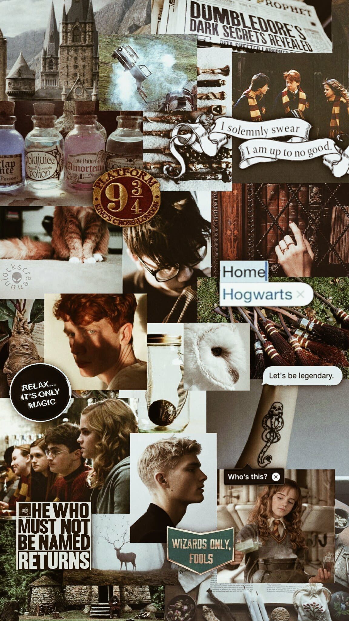 Harry Potter Collage Wallpapers Wallpaper Cave