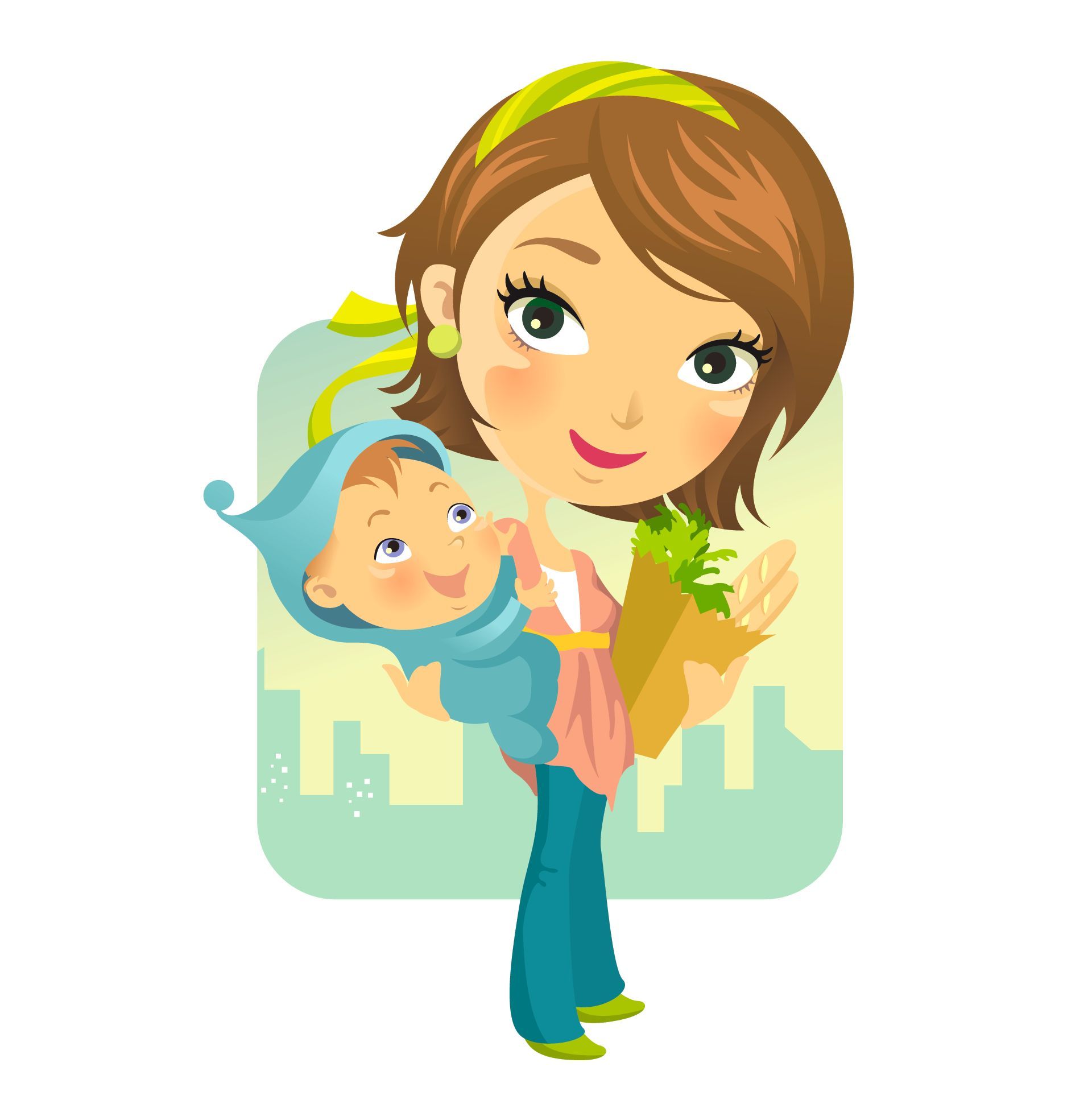 Mother Baby Cartoon Wallpapers Wallpaper Cave