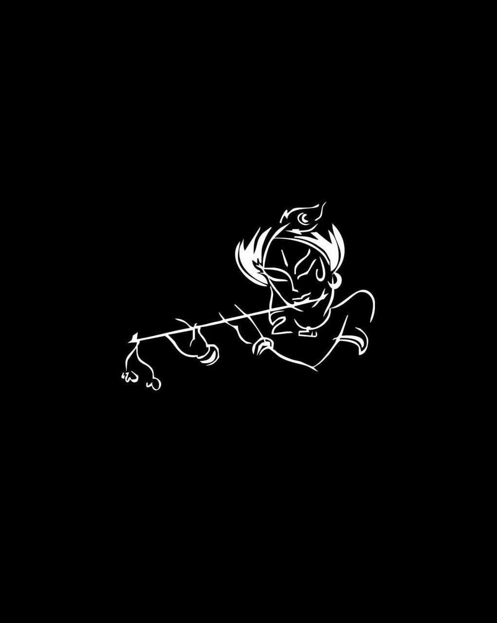 Krishna Drawing Wallpapers Wallpaper Cave