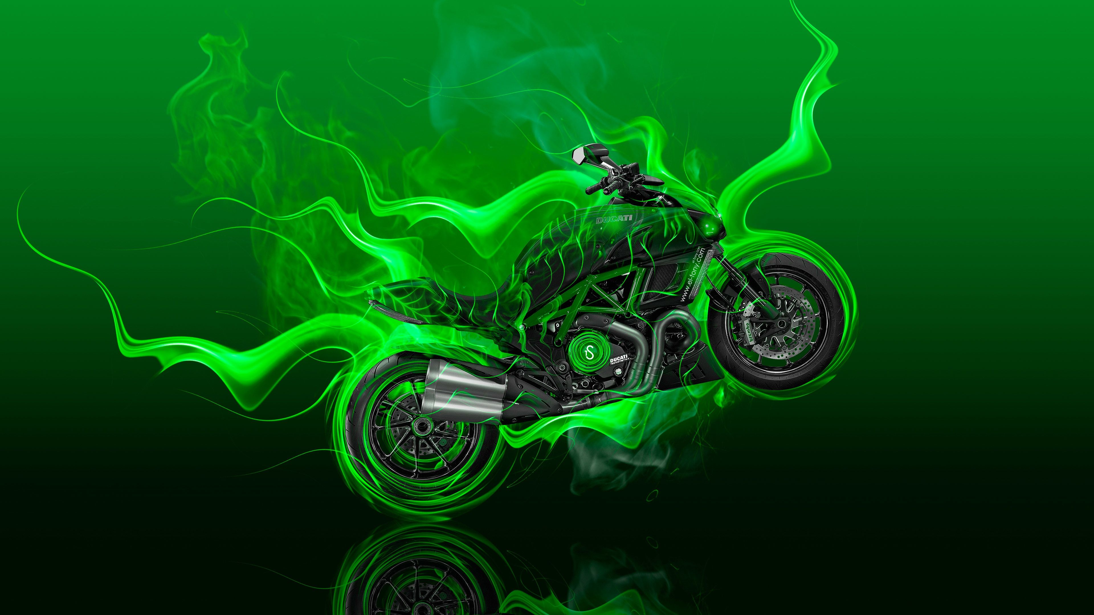 Green Flame Wallpapers Wallpaper Cave
