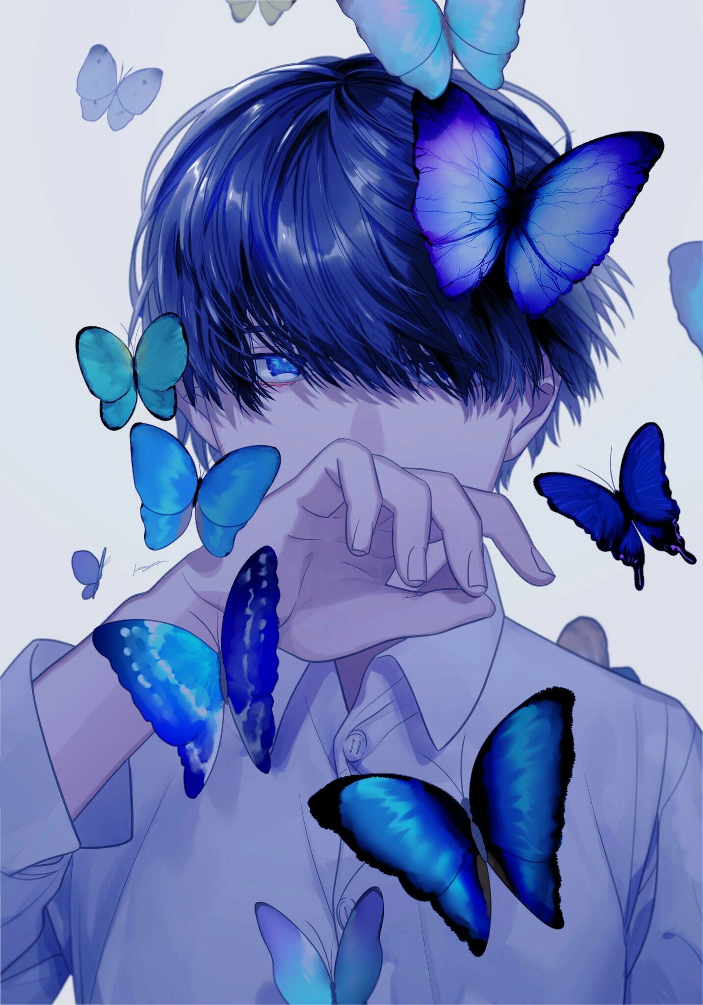 Anime Butterfly Boy Wallpapers Wallpaper Cave