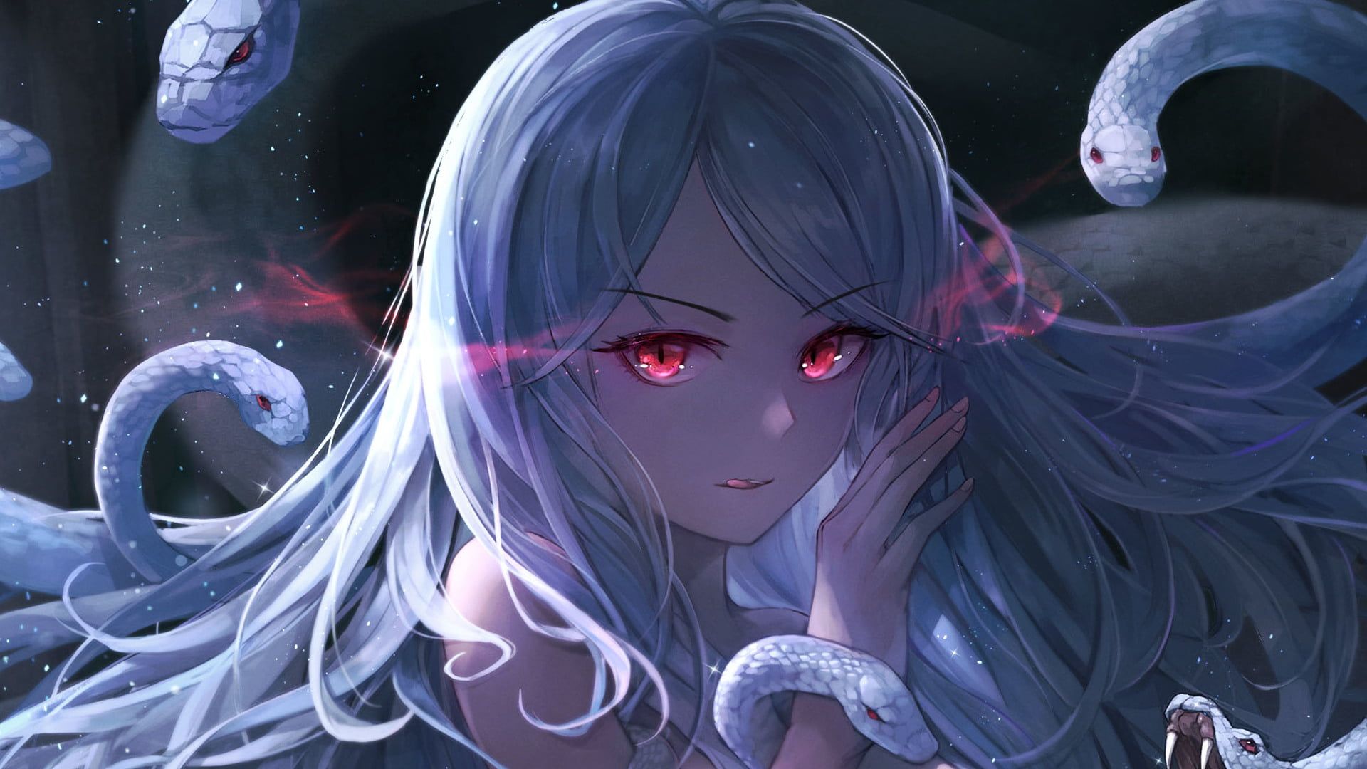 Anime Red Eye Girl Wallpapers Wallpaper Cave