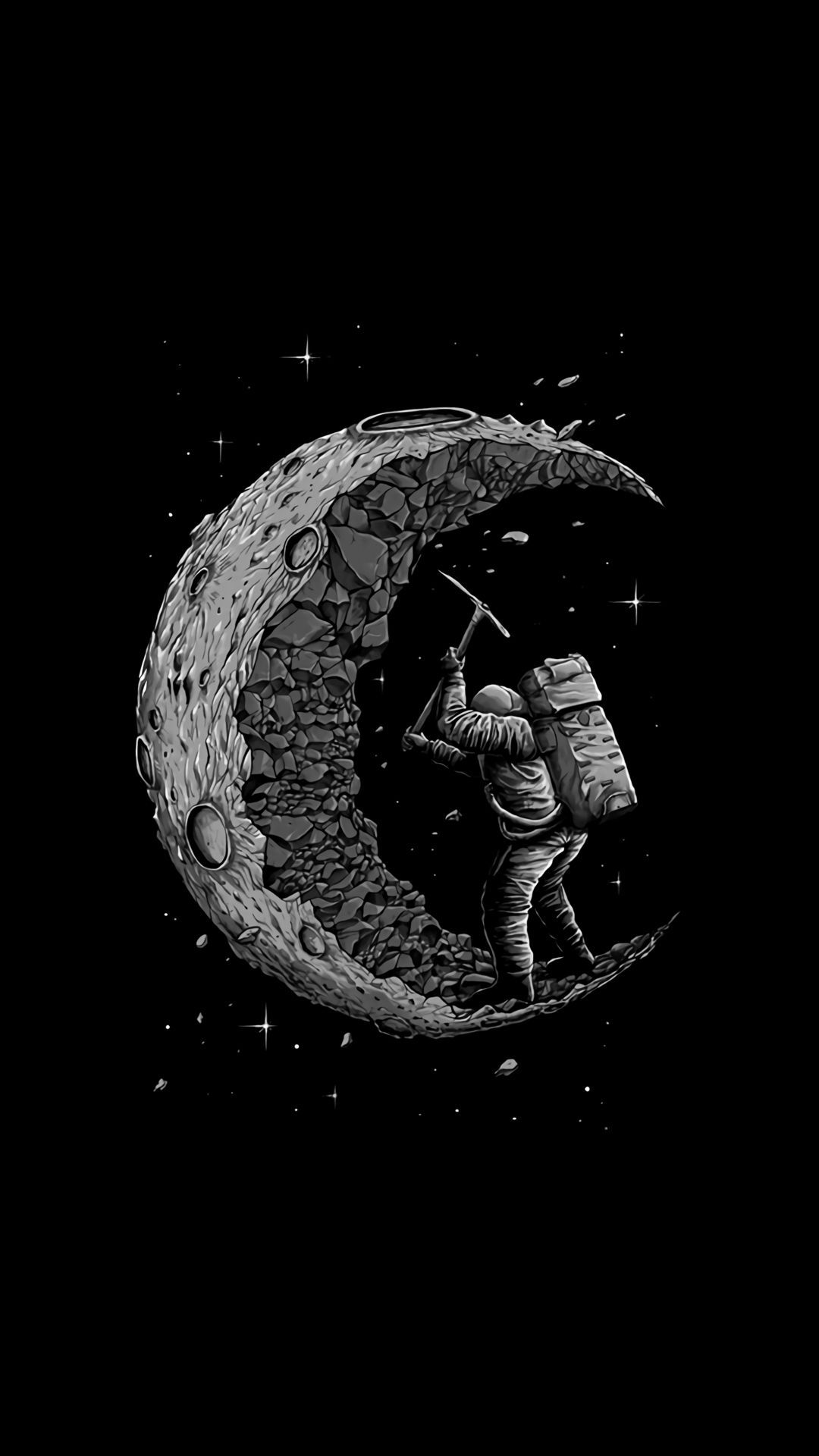 White Aesthetic Moon Wallpapers Wallpaper Cave