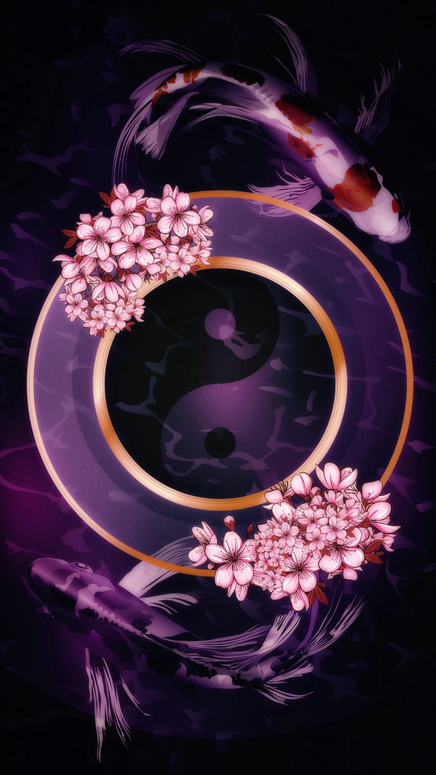 Yin Yang Fish Wallpapers Wallpaper Cave
