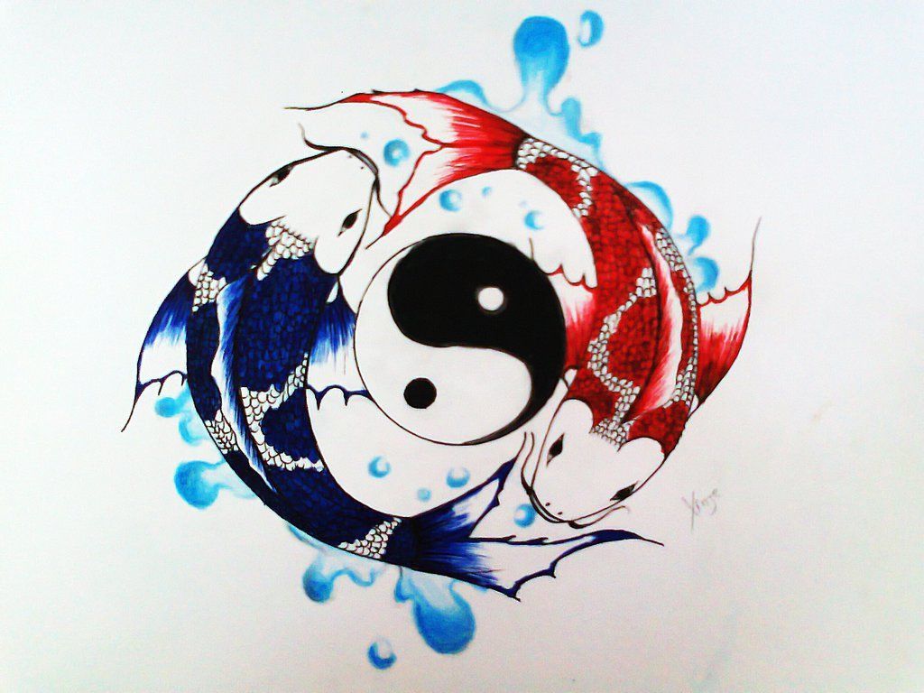 Yin Yang Fish Wallpapers Wallpaper Cave