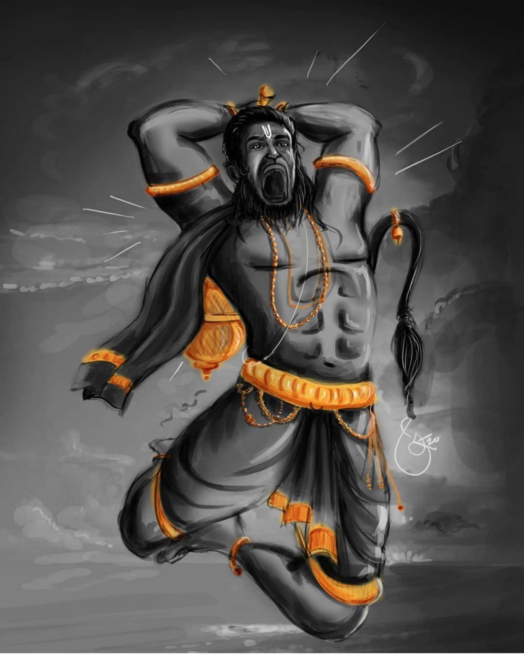 Hanuman Dark Wallpapers Wallpaper Cave