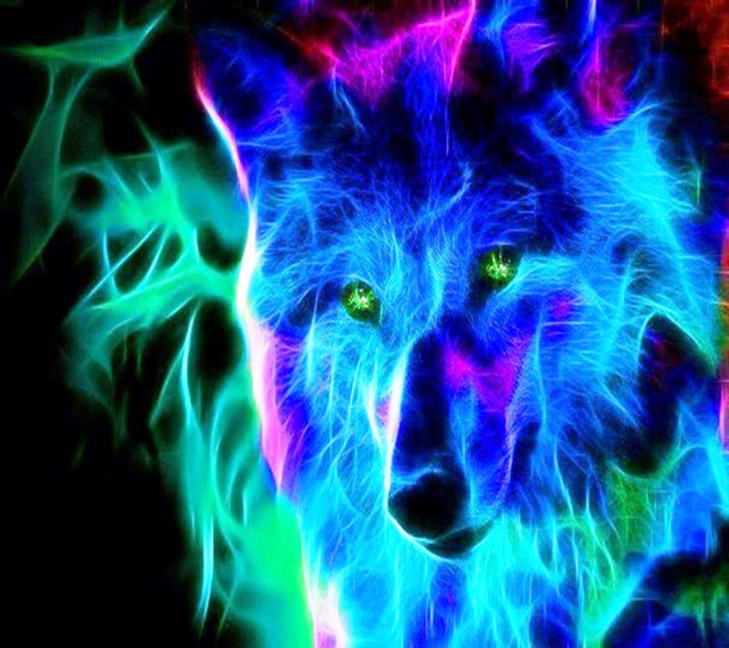 Glowing Wolf Wallpapers Wallpaper Cave