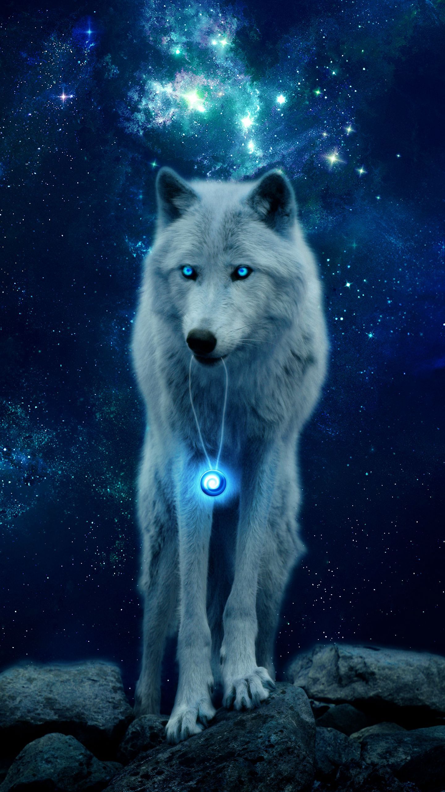 Glowing Wolf Wallpapers Wallpaper Cave