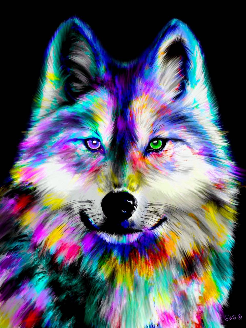Glowing Wolf Wallpapers Wallpaper Cave