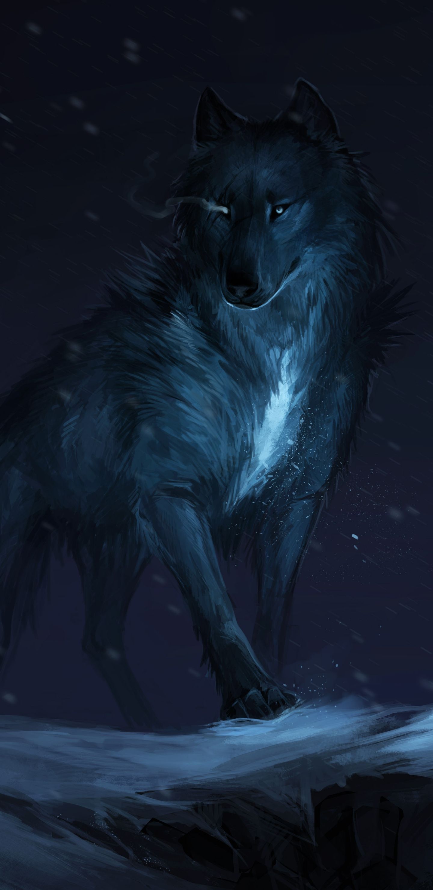 Glowing Wolf Wallpapers Wallpaper Cave