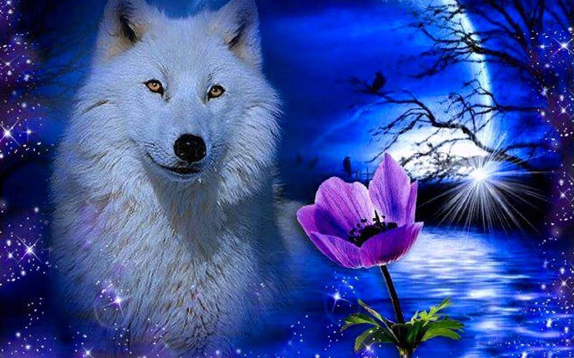 Glowing Wolf Wallpapers Wallpaper Cave