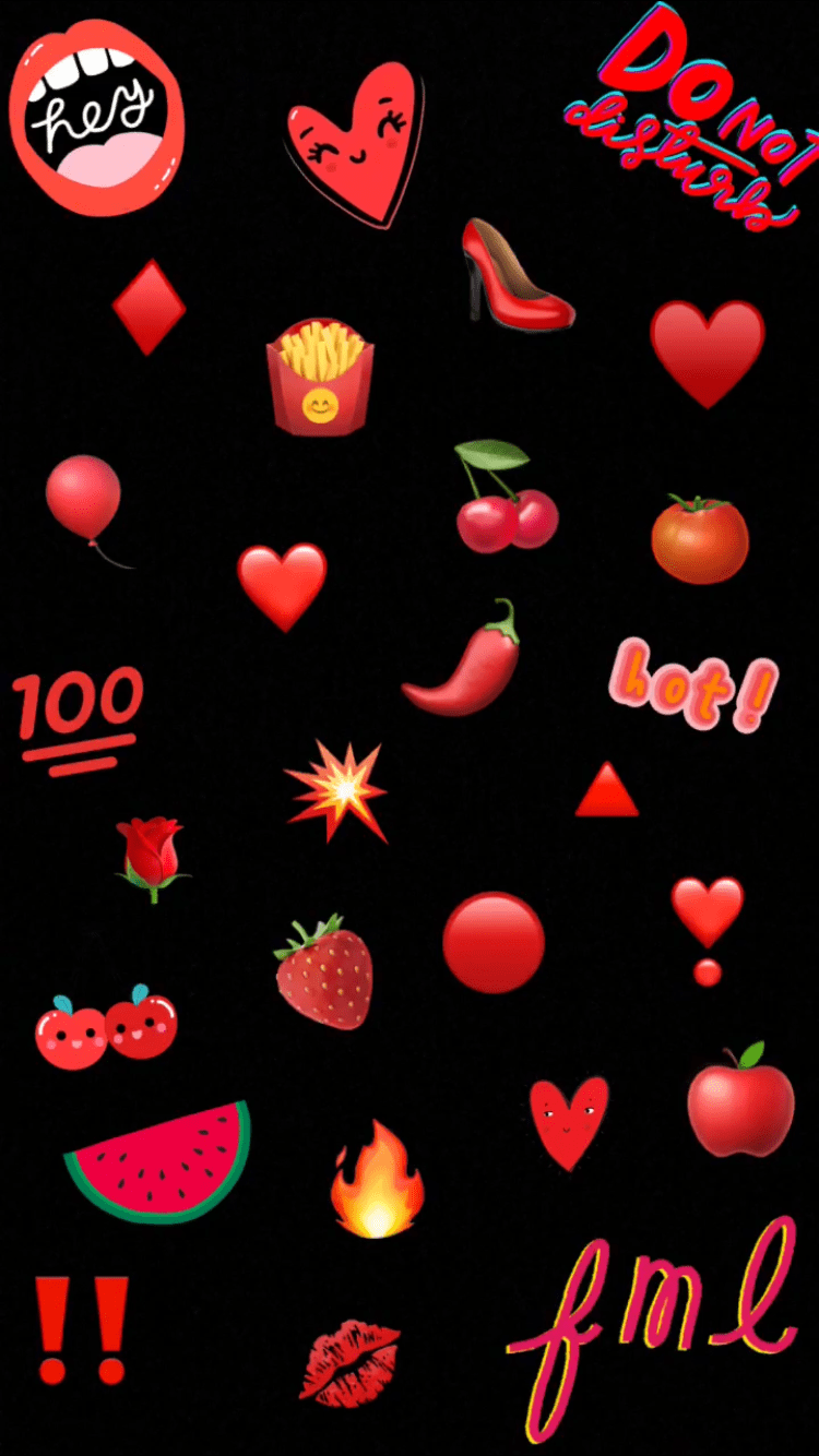 Red Emoji Wallpapers Wallpaper Cave