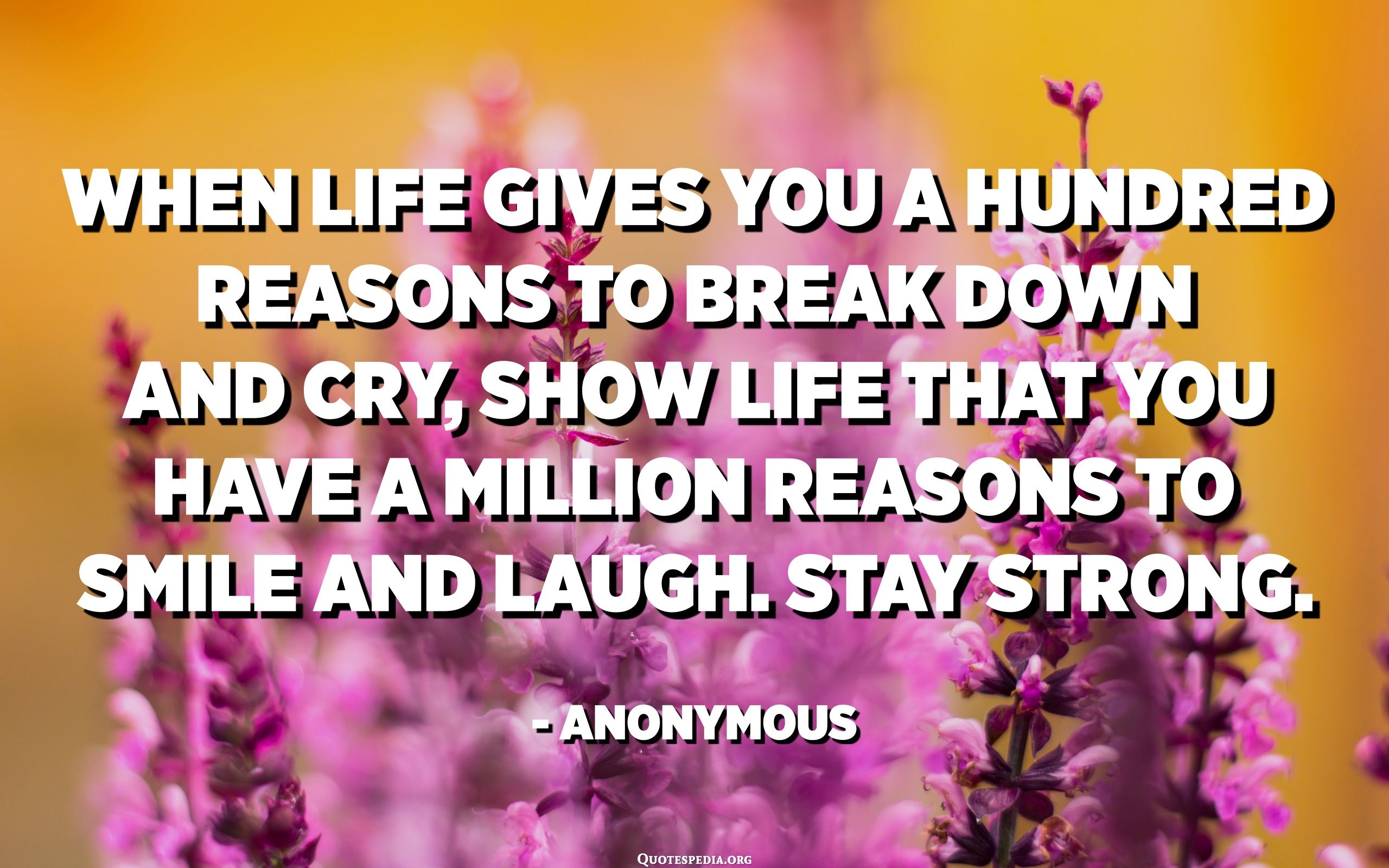 When Life Gives You A Hundred Reasons To Cry Wallpapers Wallpaper Cave