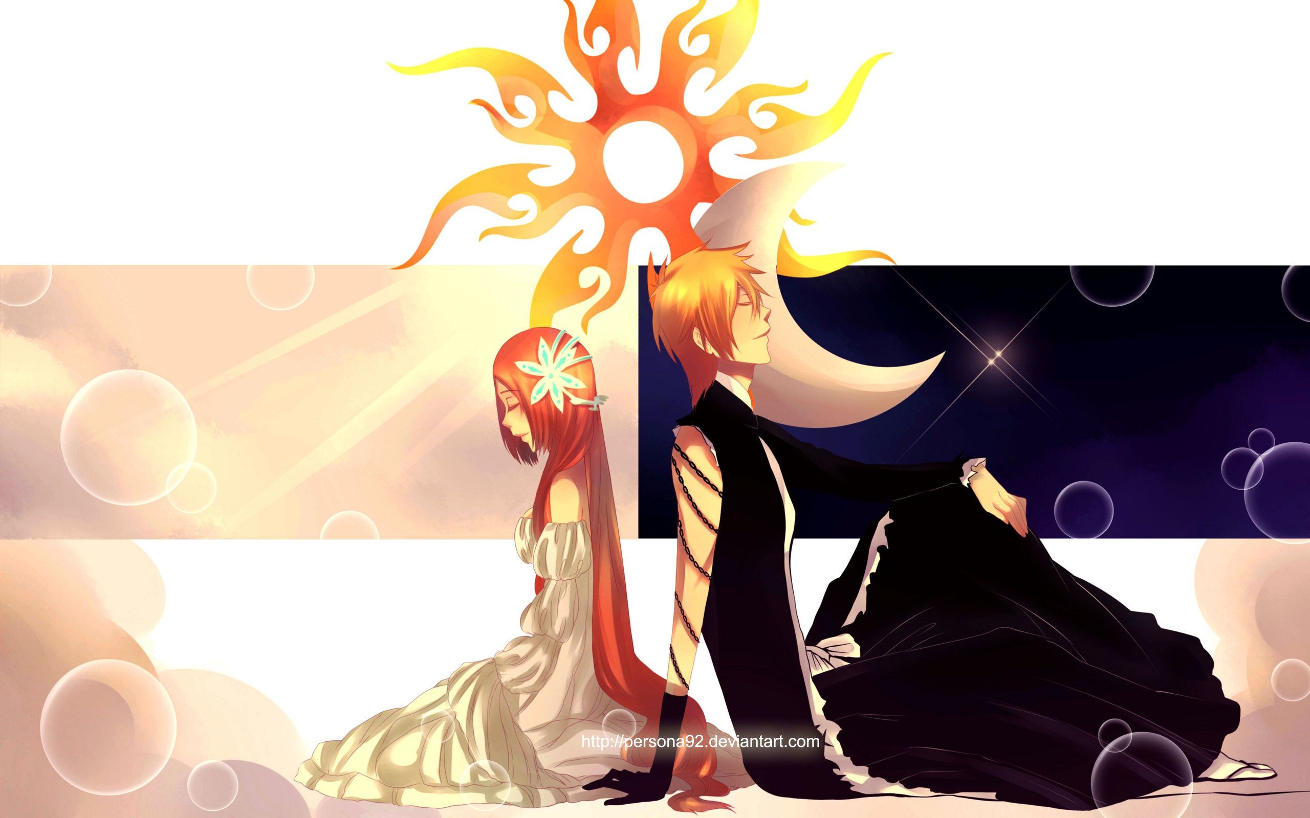 Ichigo X Orihime Bleach Wallpapers Wallpaper Cave