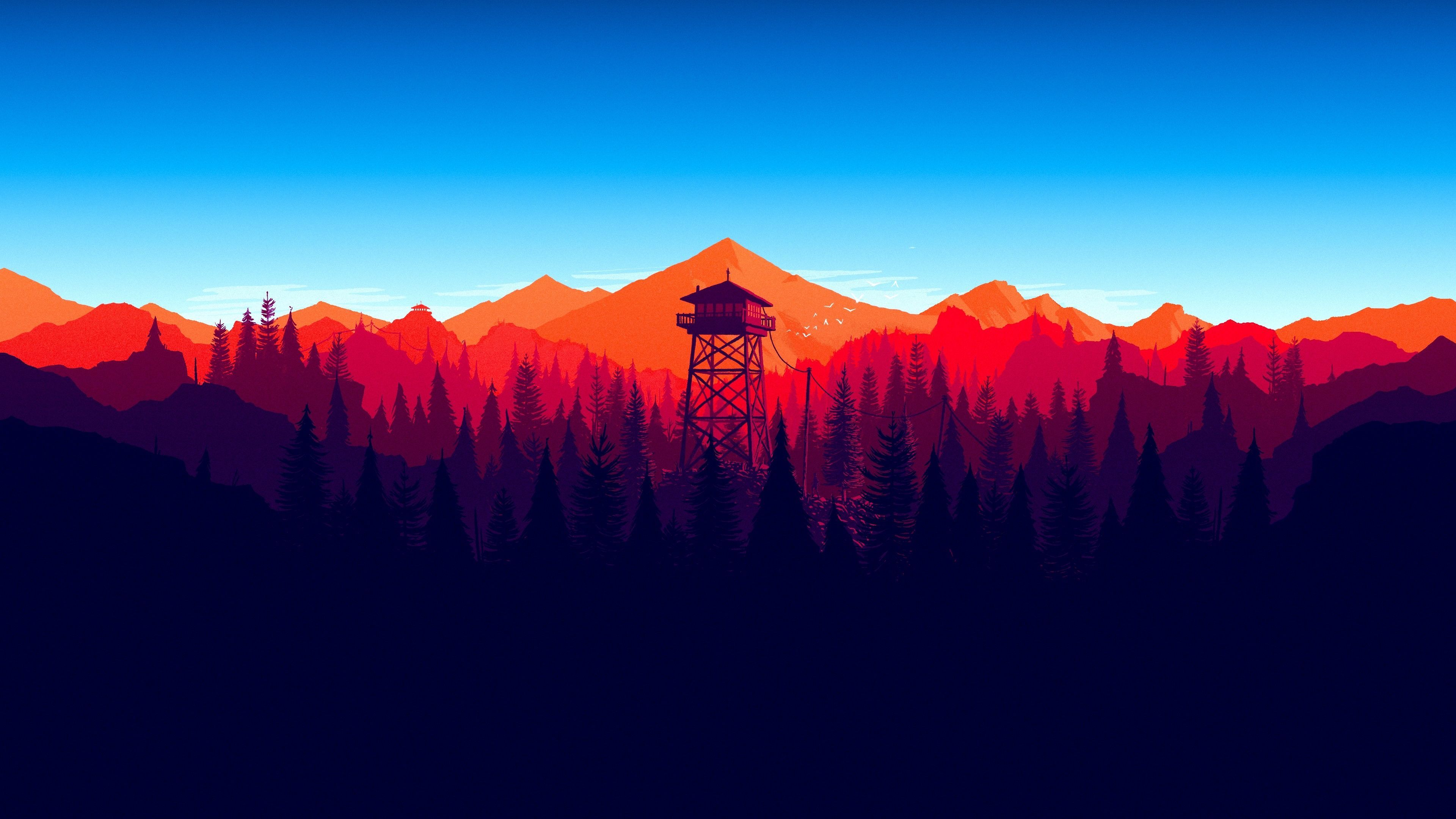 Firewatch Blue Wallpapers Wallpaper Cave
